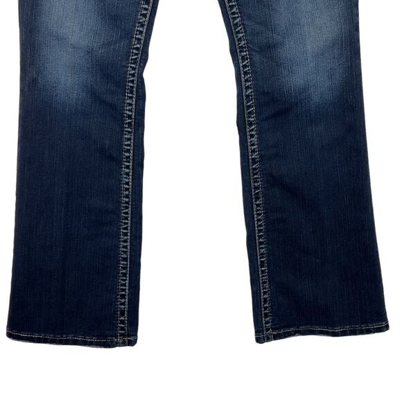 Silver Vintage Y2K Suki Surplus Bootcut Button Fold Pocket Jeans w30/L32 - Picture 6 of 16